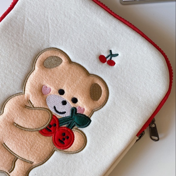 iPad Pouch 11inch Cute Cherry Pouch Korean Style - Picture 3 of 5
